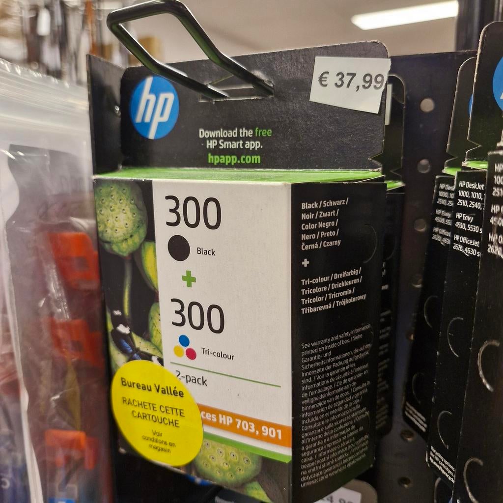 HP 300 Zwart & Driekleur Cartridge 2-pack, Computers en Software, Ophalen of Verzenden, Nieuw, Cartridge, HP