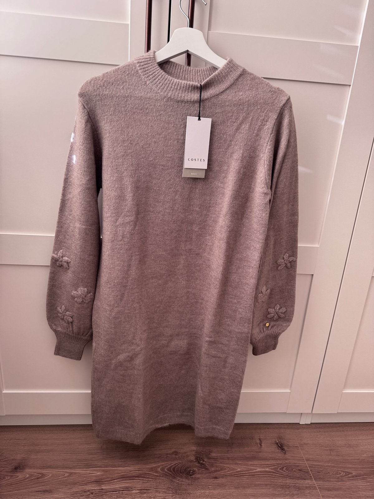 Costes knitt jurk, Beige, Ophalen of Verzenden, Zo goed als nieuw, Maat 36 (S)