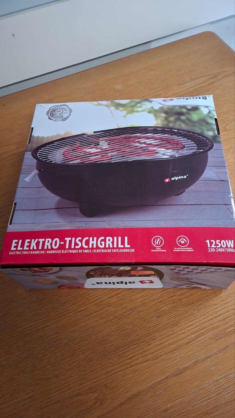bbq elektrische tafelmodel  Nieuw, Tuin en Terras, Ophalen, Nieuw, Alpina