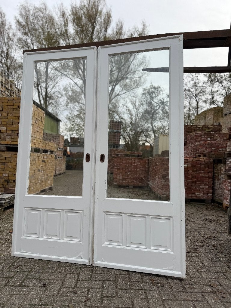 Set schuif / en-suite deuren met glas 211x165cm., Ophalen