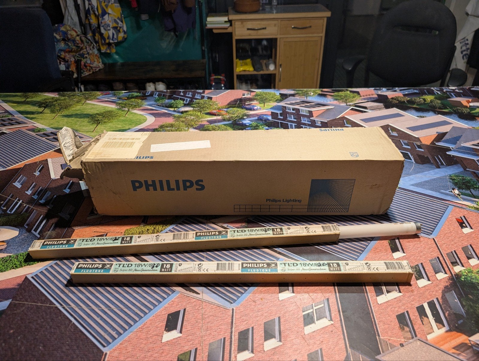Nieuwe Philips TLD 18W/830 TL buizen - 13 stuks, Wit, G13 (TL), Philips, Nieuw
