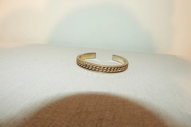 Tov Essentials slaven armband bekleed met ketting schakels, Sieraden, Tassen en Uiterlijk, Armbanden, Verzenden, Gebruikt, Goud