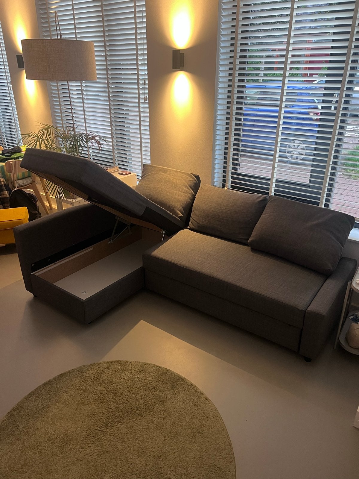 IKEA FRIHETEN Hoekbank met opbergruimte - Grijs