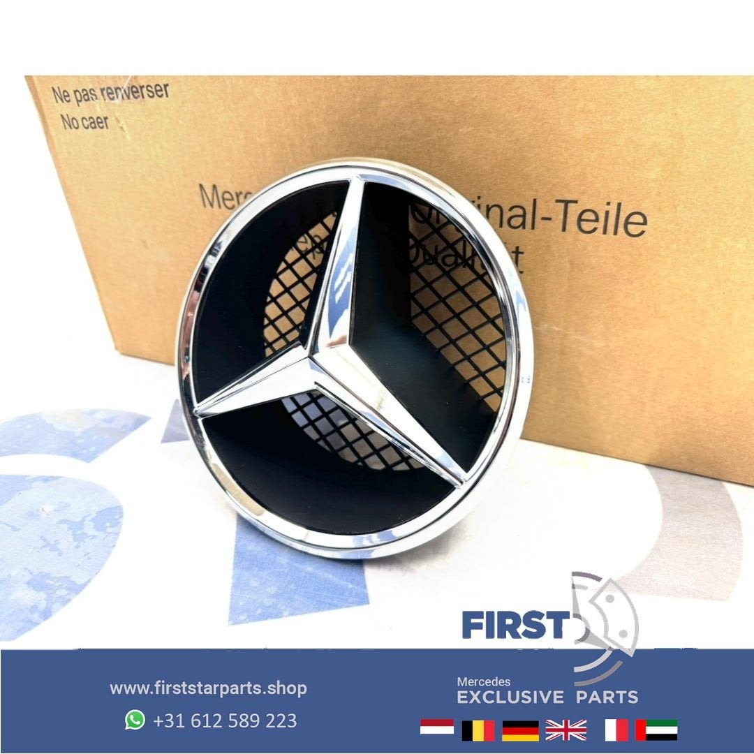 Mercedes AMG GRIL STER LOGO CHROOM W176 W177 W205 W117 W118, Auto-onderdelen, Gebruikt, -, Ophalen of Verzenden, -