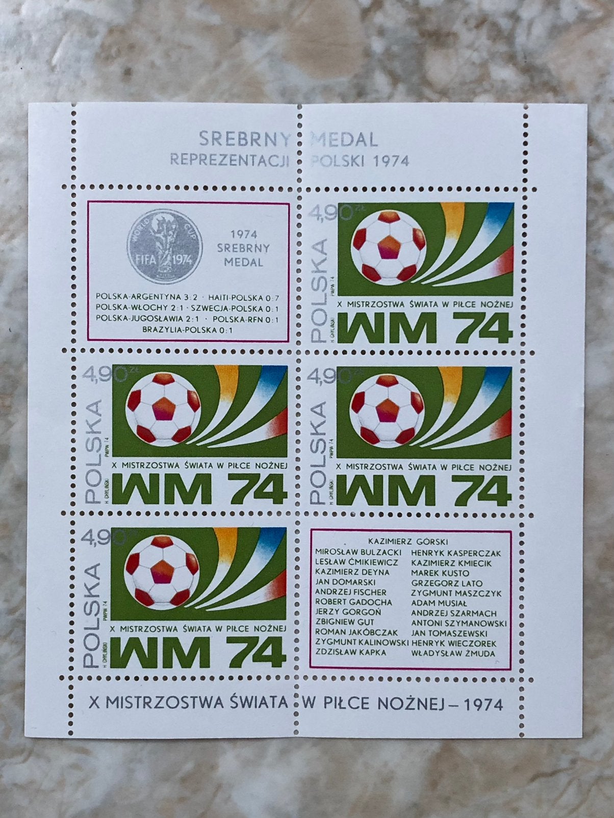 Srebrny Medal Polska WM74. WK Voetbal 1974 West-Duitsland., Verzamelen, Ophalen of Verzenden, Gebruikt, Buitenlandse clubs