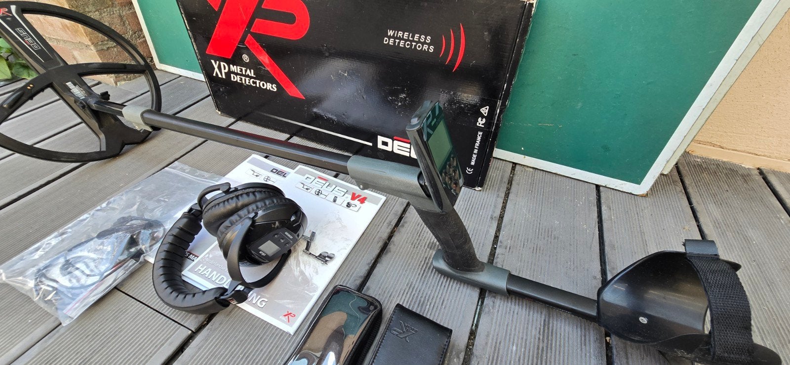 XP Deus V4 Metaaldetector met WS5 Hoofdtelefoon, Gebruikt, Meer dan 30 cm, Ophalen of Verzenden, XP