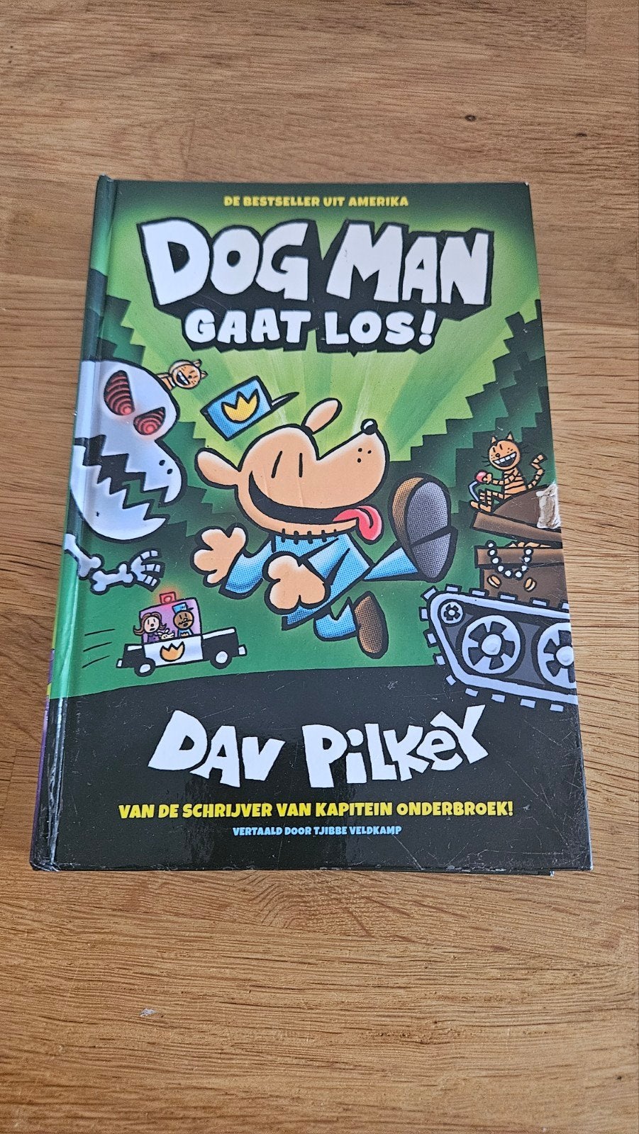 Dav Pilkey - Dog Man gaat los!, Gelezen, Fictie algemeen, Ophalen of Verzenden, Dav Pilkey