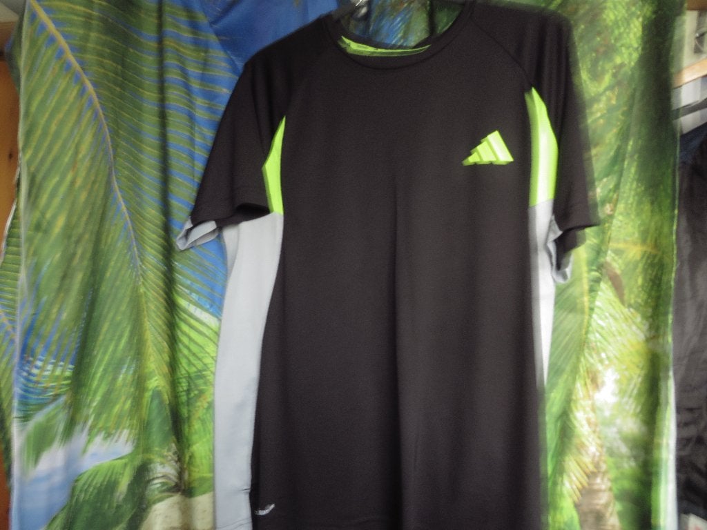 zwart grijze neon climacool training shirt mt L Adidas, Kleding | Heren, Maat 48/50 (M), Zwart, Ophalen of Verzenden, Adidas