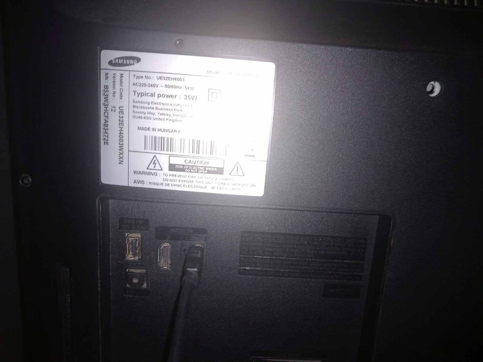 Samsung UE32EH4003W 32 inch LED TV/Monitor, 50 Hz, Ophalen of Verzenden, Samsung, Gebruikt