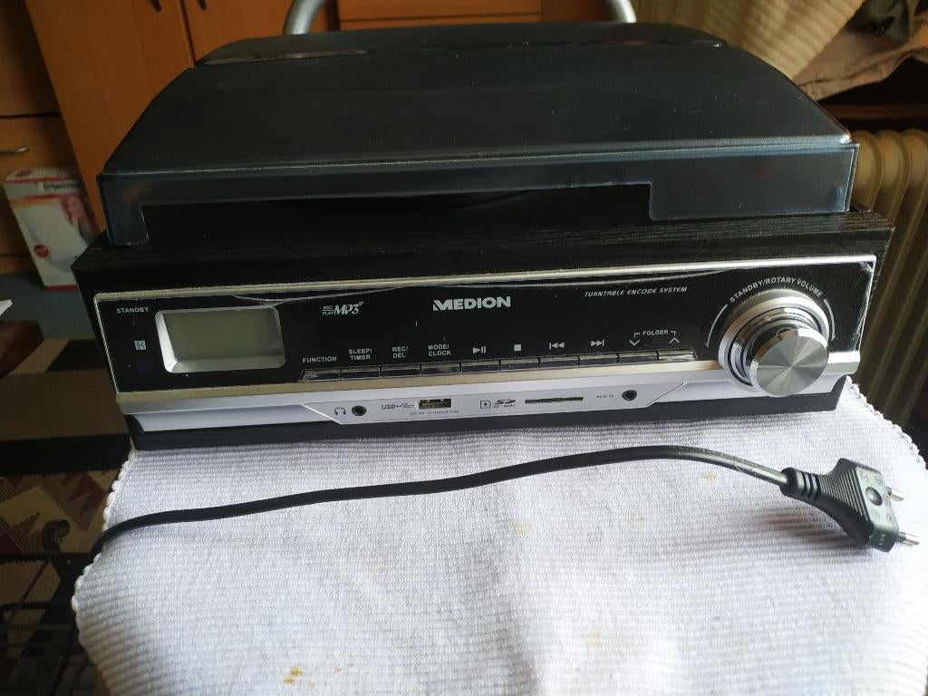 MEDION MD 83906 Digitale Platen en Cassettespeler, Audio, Tv en Foto, Platenspelers, Gebruikt, Platenspeler, Overige merken, USB-aansluiting