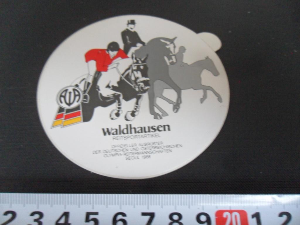 sticker WALDHAUSEN Reitsportartikel  Paard Paarden, Ophalen, Zo goed als nieuw