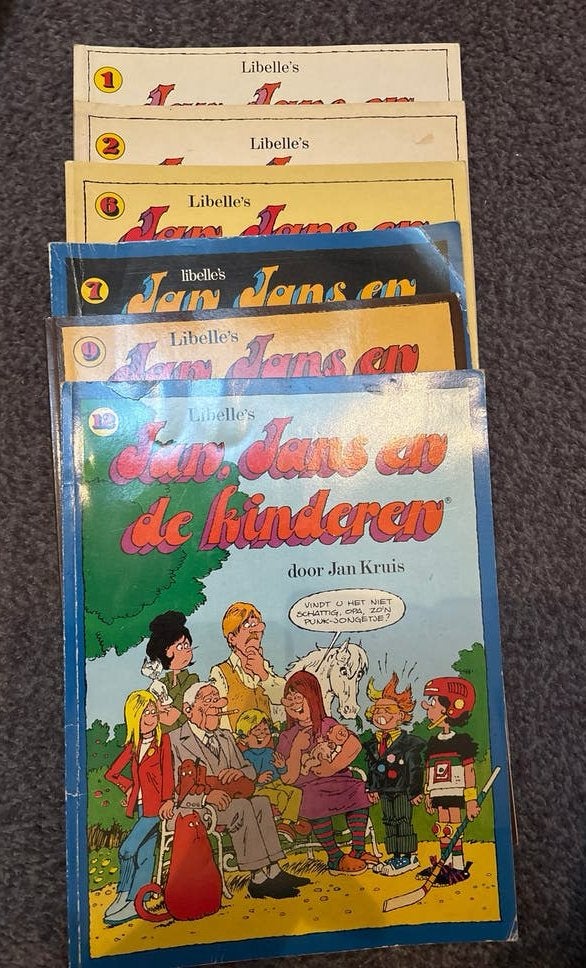 Libelle's Jan, Jans en de Kinderen - 6 stuks, Boeken, Stripboeken, Complete serie of reeks, Ophalen of Verzenden, Gelezen
