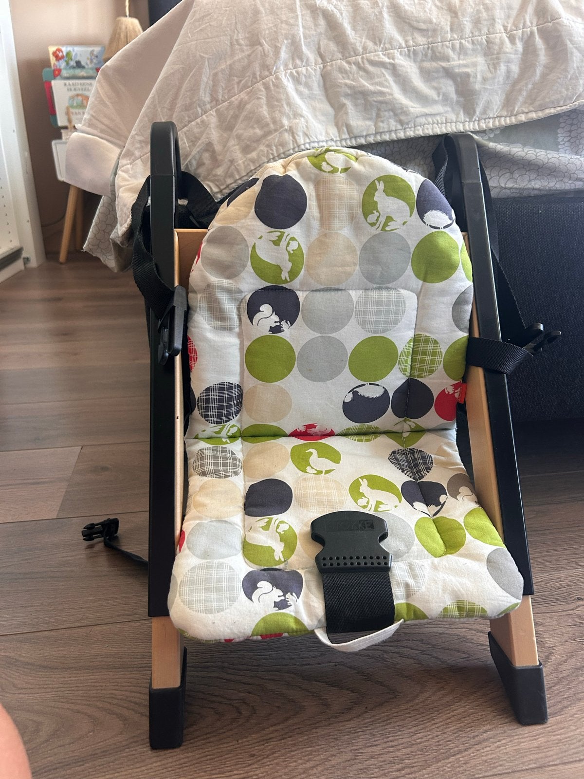 Stokke HandySitt opzetstoel met kussen en gordel, Kinderen en Baby's, Kinderstoelen, Ophalen of Verzenden, Gebruikt, Hangstoel