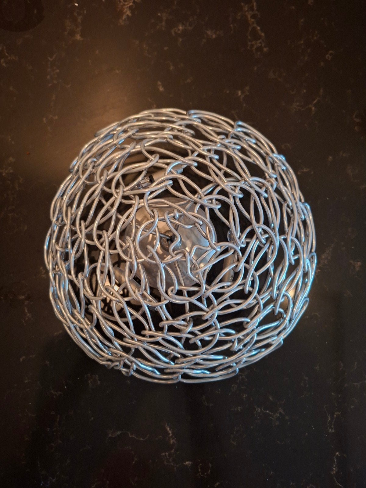 Harco Loor Baret design lamp rond 25cm, Metaal, Overige merken, Ophalen of Verzenden, Zo goed als nieuw