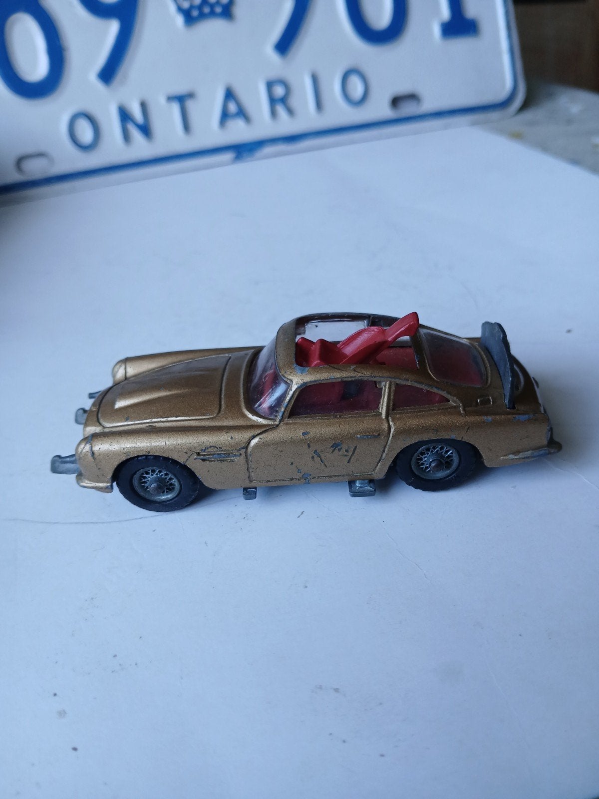 Aston Martin DB5, James Bond 007. Corgi toys, opknapper, Ophalen of Verzenden, Gebruikt, Auto, Corgi