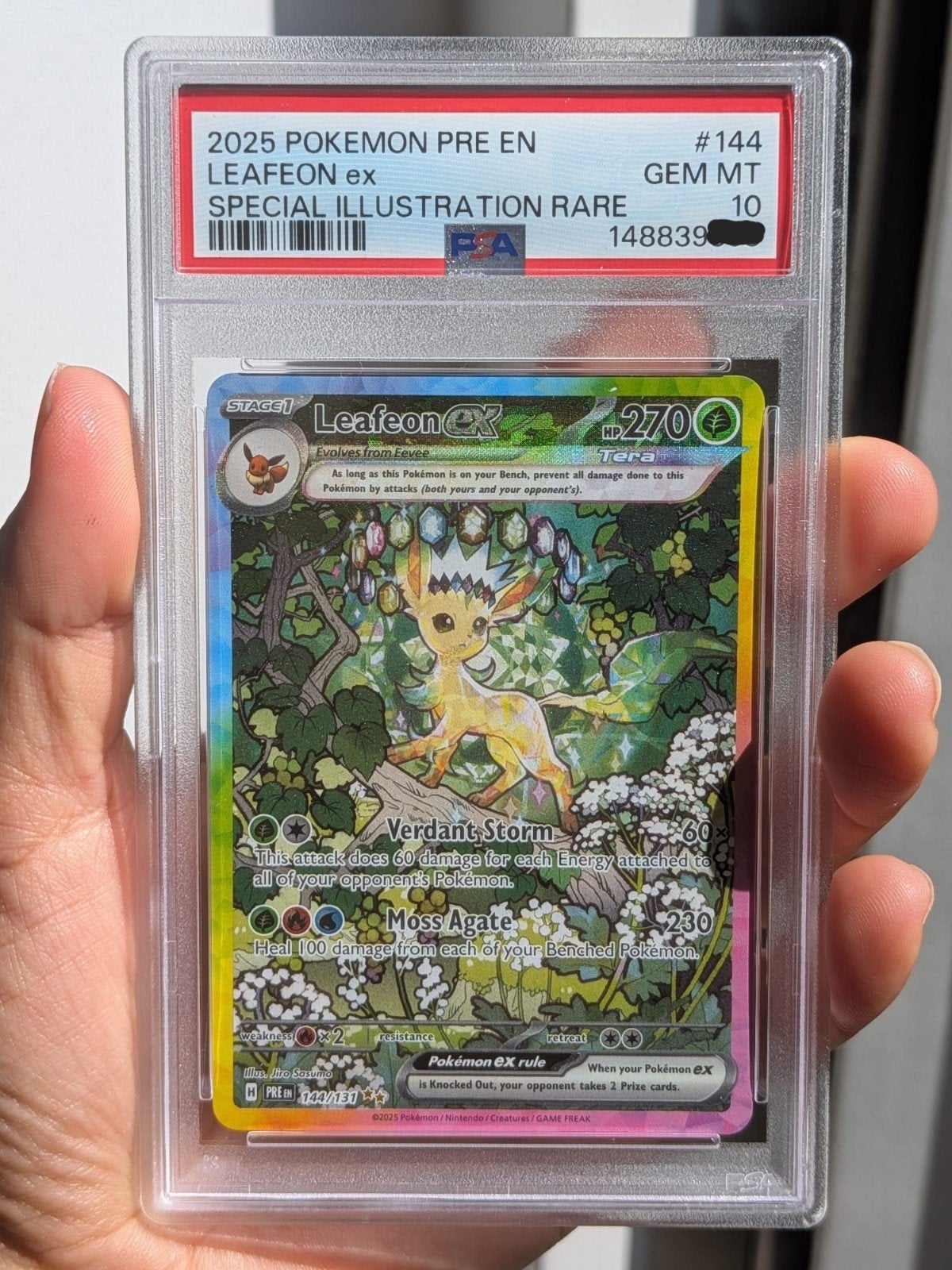 Leafeon #144 psa10, Ophalen of Verzenden, Nieuw, Losse kaart