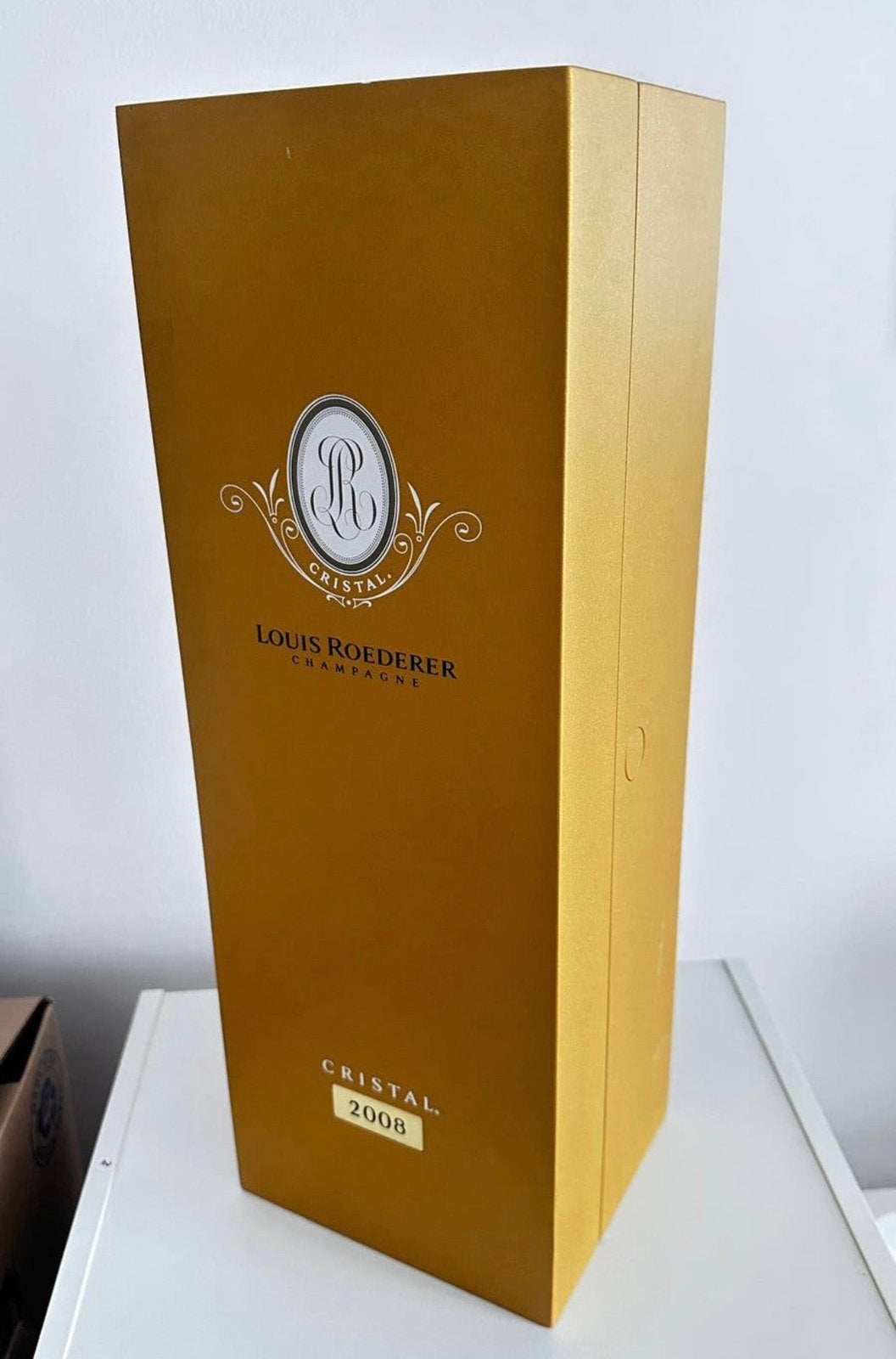 Originele Cristal Louis Roederer champagnekist lux, Ophalen of Verzenden, Gebruikt, Frankrijk, Overige typen