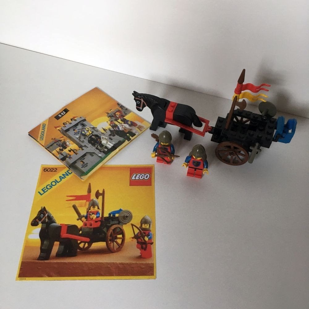 Lego Ridders - Paard en wagen - 6022, Gebruikt, Lego, Ophalen of Verzenden, Castle