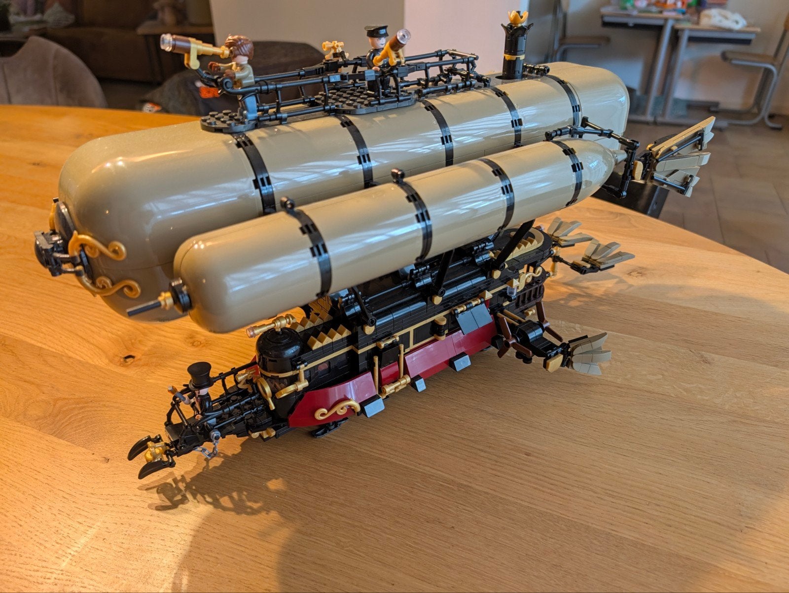 BlueBrixx Steampunk Luchtschip - Zo goed als nieuw, Ophalen of Verzenden, Zo goed als nieuw, Overige merken