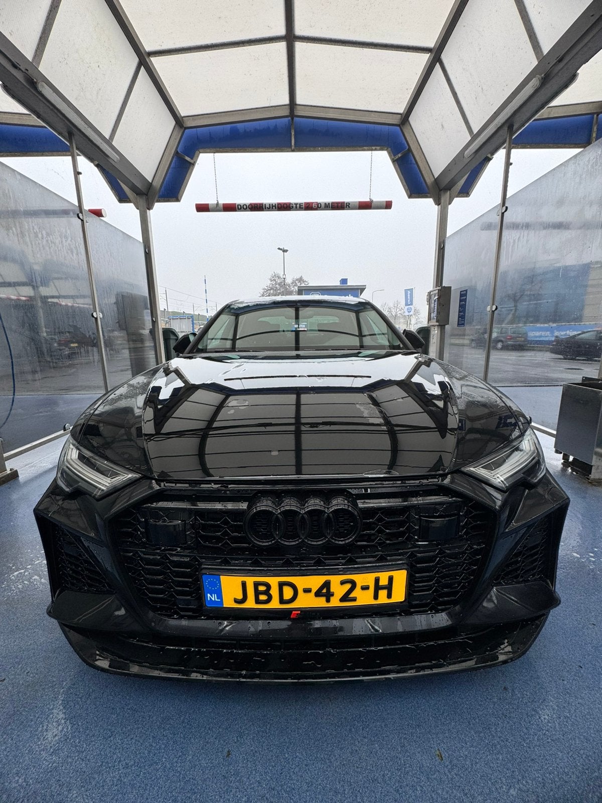 Audi A6 Limousine 55 TFSI E Quattro RS6 Look B&O Matrix LED, Auto's, Audi, Automaat, Parkeerassistent, Zwart, 4 cilinders