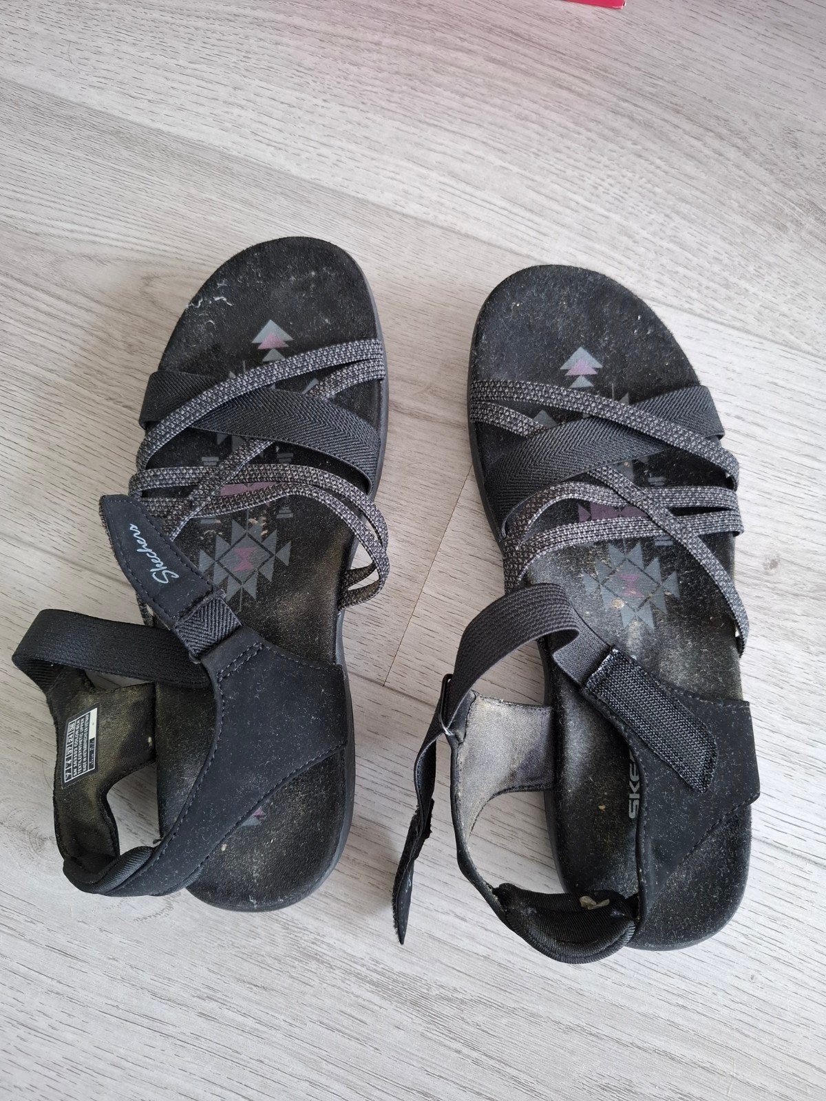 Skechers Go Walk Sandalen Maat 37 Zwart, Kleding | Dames, Skechers, Zwart, Zo goed als nieuw, Sandalen of Muiltjes