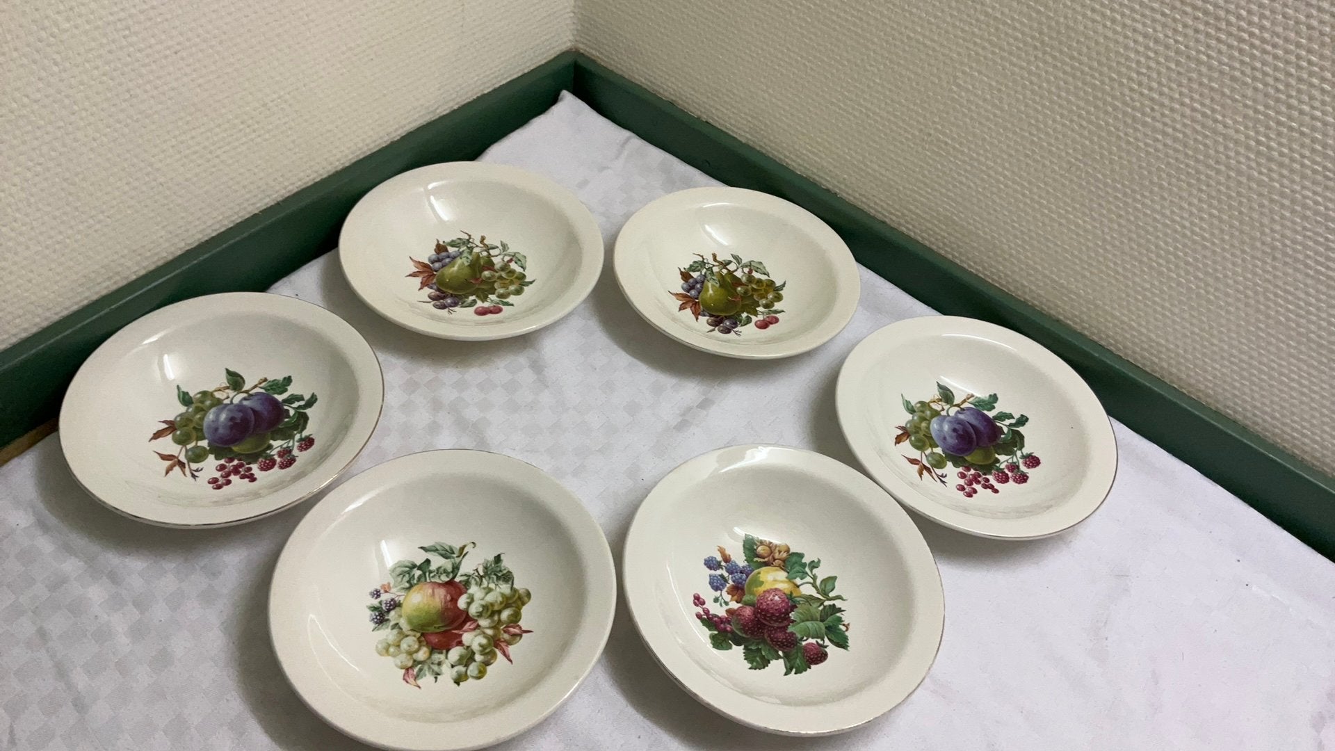 Egersund noorwegen jaren 60, fruit kommen brocante, Antiek en Kunst, Verzenden