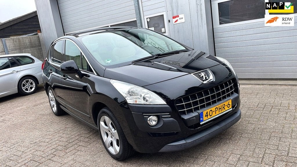 Peugeot 3008 1.6 THP ST-Leder-Navi-Panorama-Clima-Cruise-APK, Auto's, Peugeot, Euro 5, Gebruikt, Zwart, 1455 kg