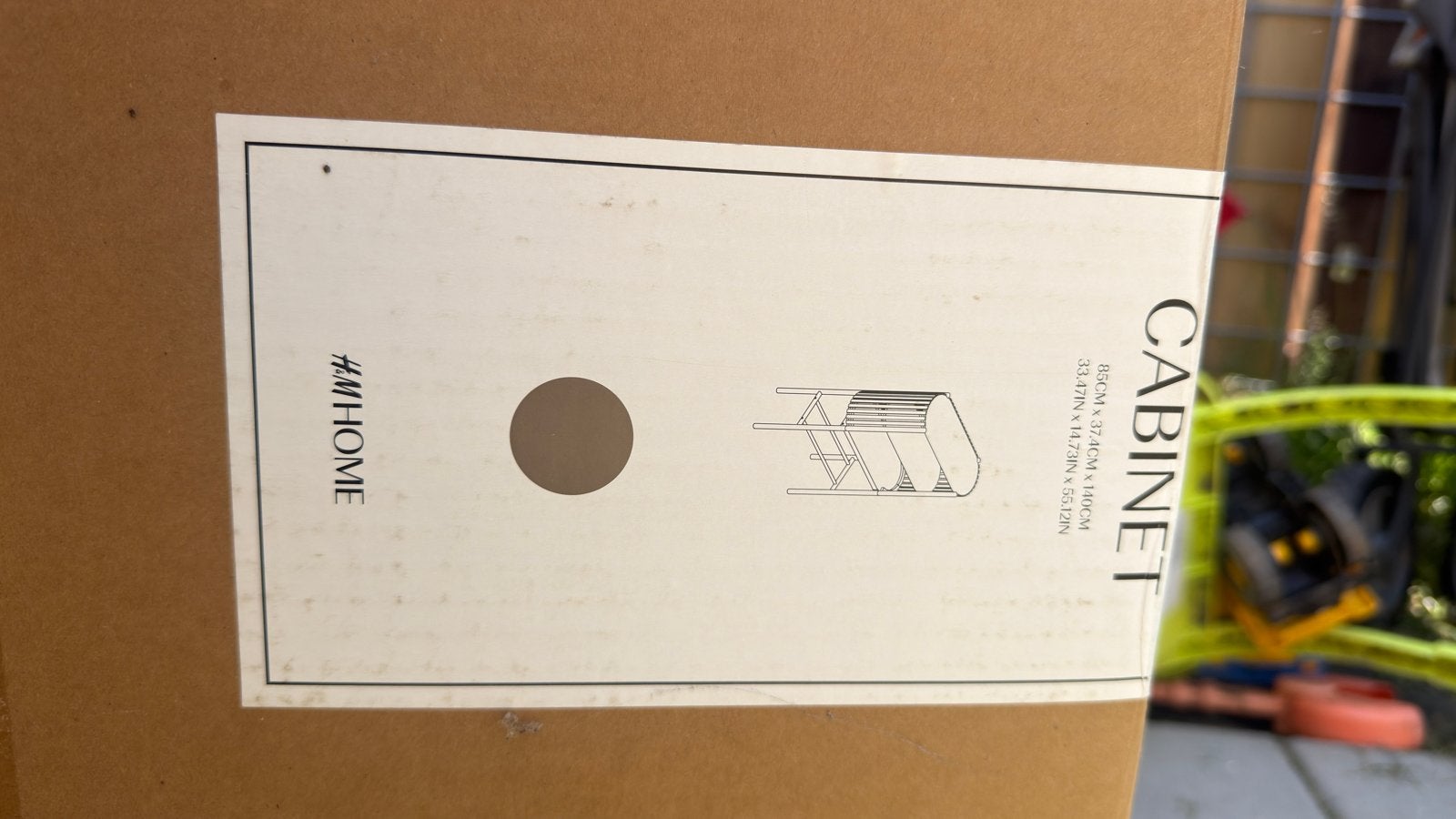 H&M Home - houten kast van grenenhout met latten, Huis en Inrichting, Kasten | Boekenkasten, Nieuw, 50 tot 100 cm, 100 tot 150 cm