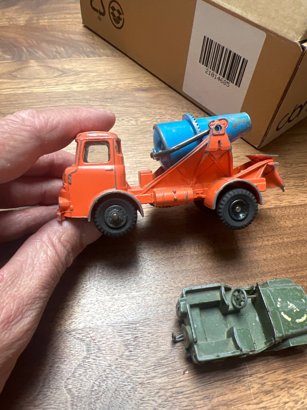 Dinky Toys Jeep & Albion Chieftain Betonmixer - Opknappers, Ophalen of Verzenden, Gebruikt