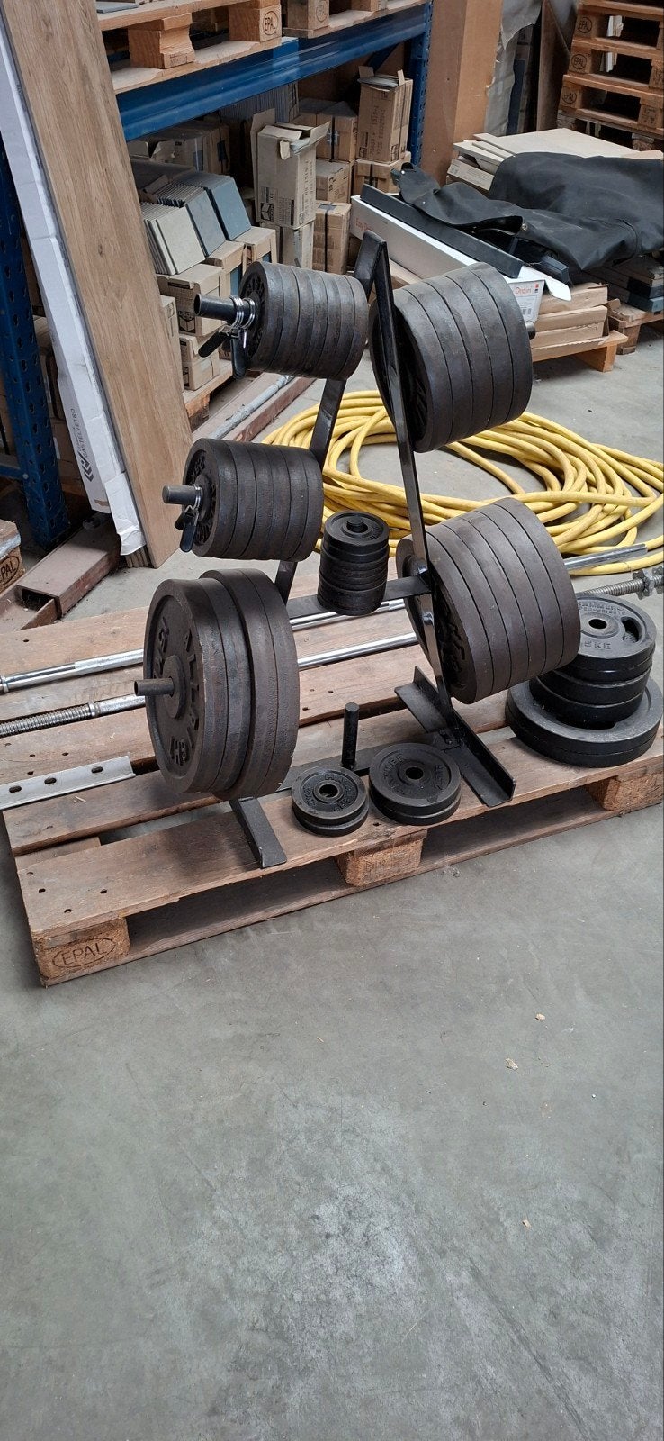 halter met gewichten, Ophalen, Zo goed als nieuw, Armen, Halterset