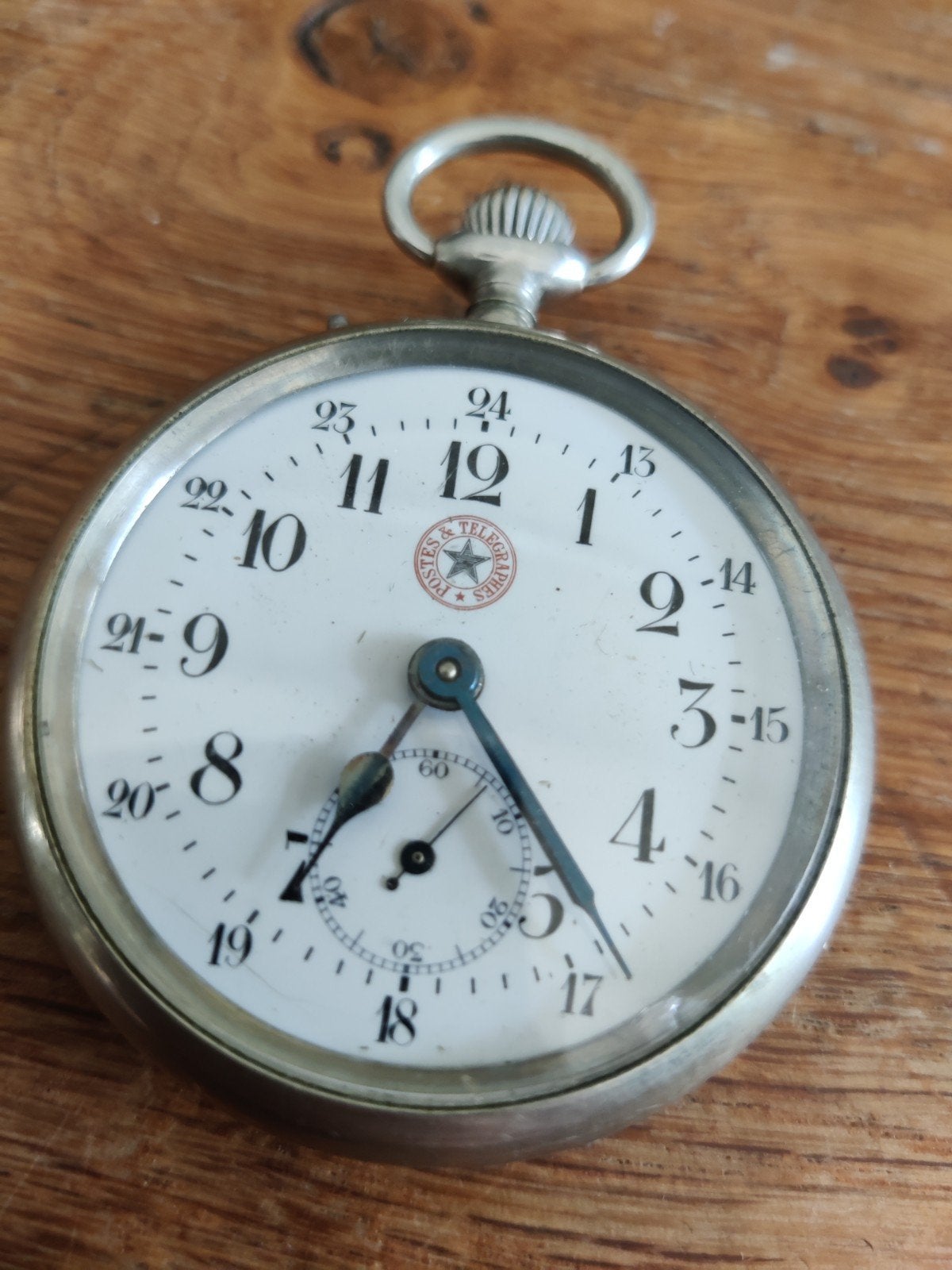 Postes & telegraphes zakhorloge, Ophalen of Verzenden, Staal, Overige merken