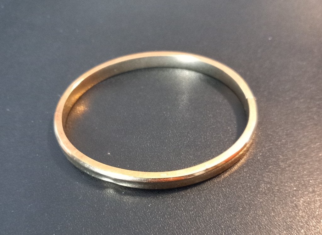 Klassieke Gouden Armband of bangle 14 karaat, Ophalen, Zo goed als nieuw, Goud, Goud