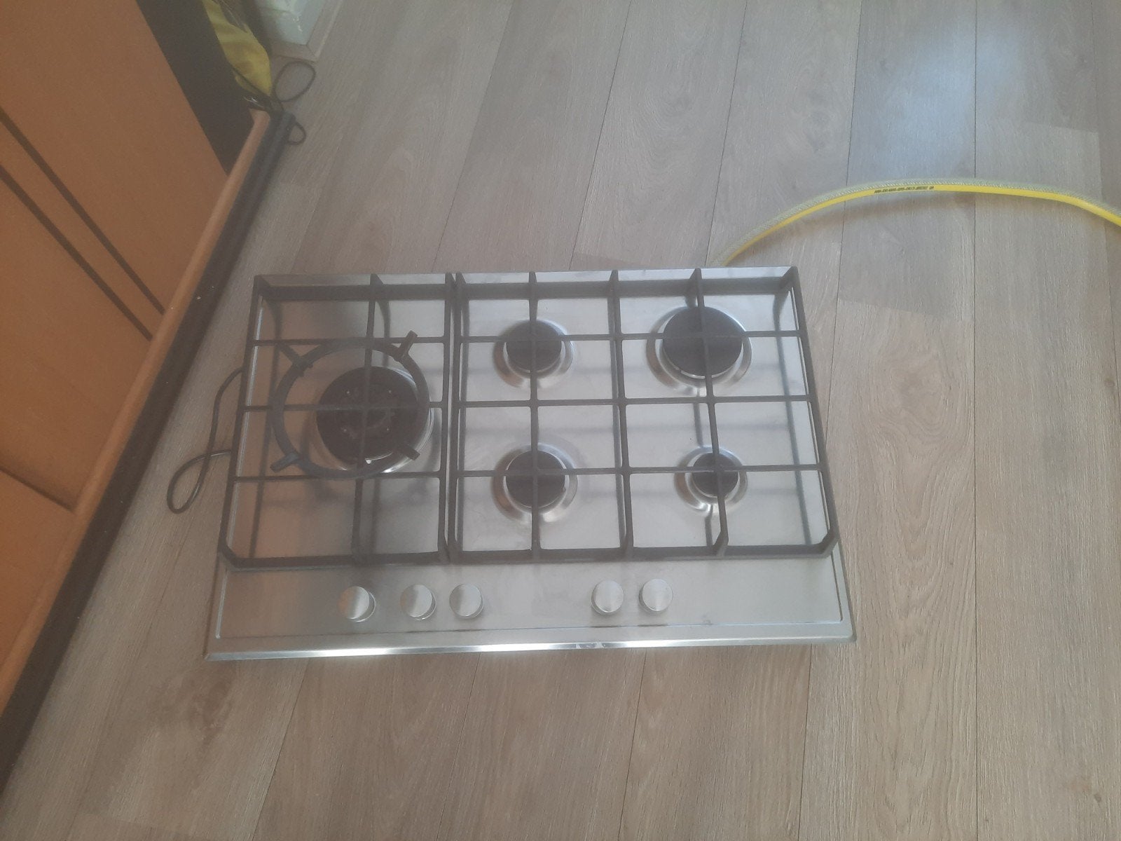 AEG 5 pits gaskookplaat + wokbrander, Ophalen, Zo goed als nieuw