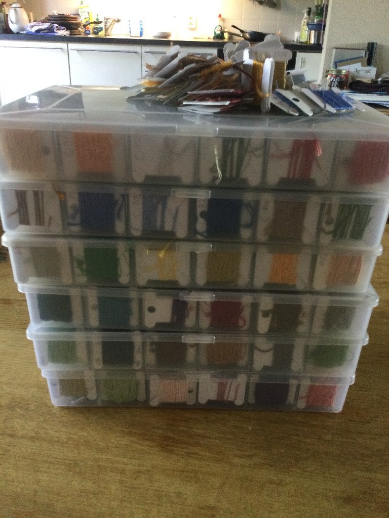 heel veel DMC garen (restanten), Hobby en Vrije tijd, Borduren en Borduurmachines, Ophalen of Verzenden, Nieuw, Handborduren, Borduurgaren of Zijde