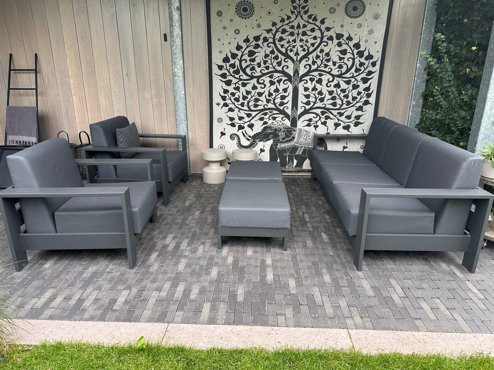 Luxe Sensa Loungeset - Zo goed als nieuw, Tuin en Terras, Ophalen, 5 zitplaatsen, Aluminium, Zo goed als nieuw