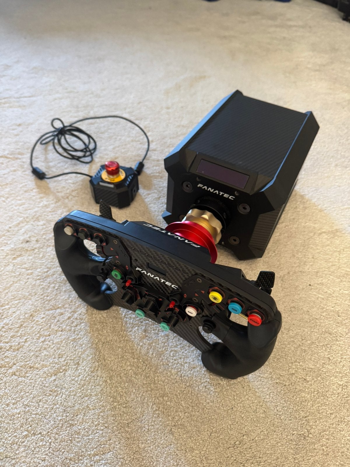 SUPER STAAT FANATEC DD2 + FORMULA V2, Ophalen of Verzenden, Gebruikt