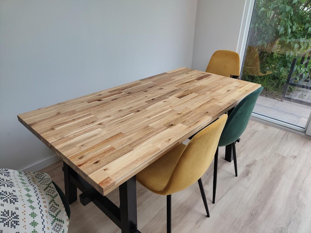 Ikea Skogsta tafel 160x81cm, Ophalen, Gebruikt, 50 tot 100 cm, 150 tot 200 cm