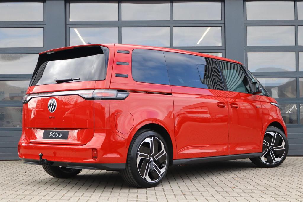 Volkswagen ID. Buzz GTX Limited Edition 340pk 86 kWh LWB 7p., Auto's, 12 maanden, Zwart, 7 stoelen, 340 pk