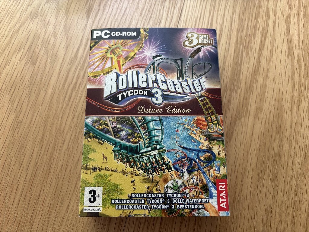 RollerCoaster Tycoon 3 Deluxe Edition - PC CD-ROM, Spelcomputers en Games, Games | Pc, Gebruikt, 1 speler, Ophalen of Verzenden