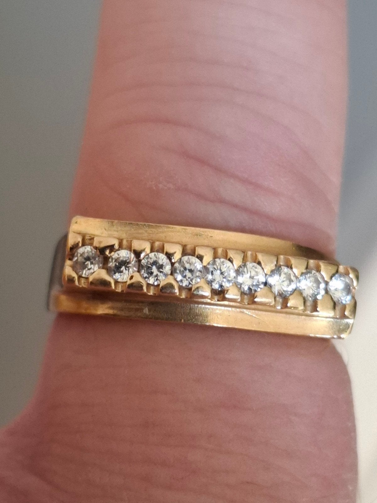 gouden ring 14 karaat, Verzenden, Zo goed als nieuw, Dame, Goud