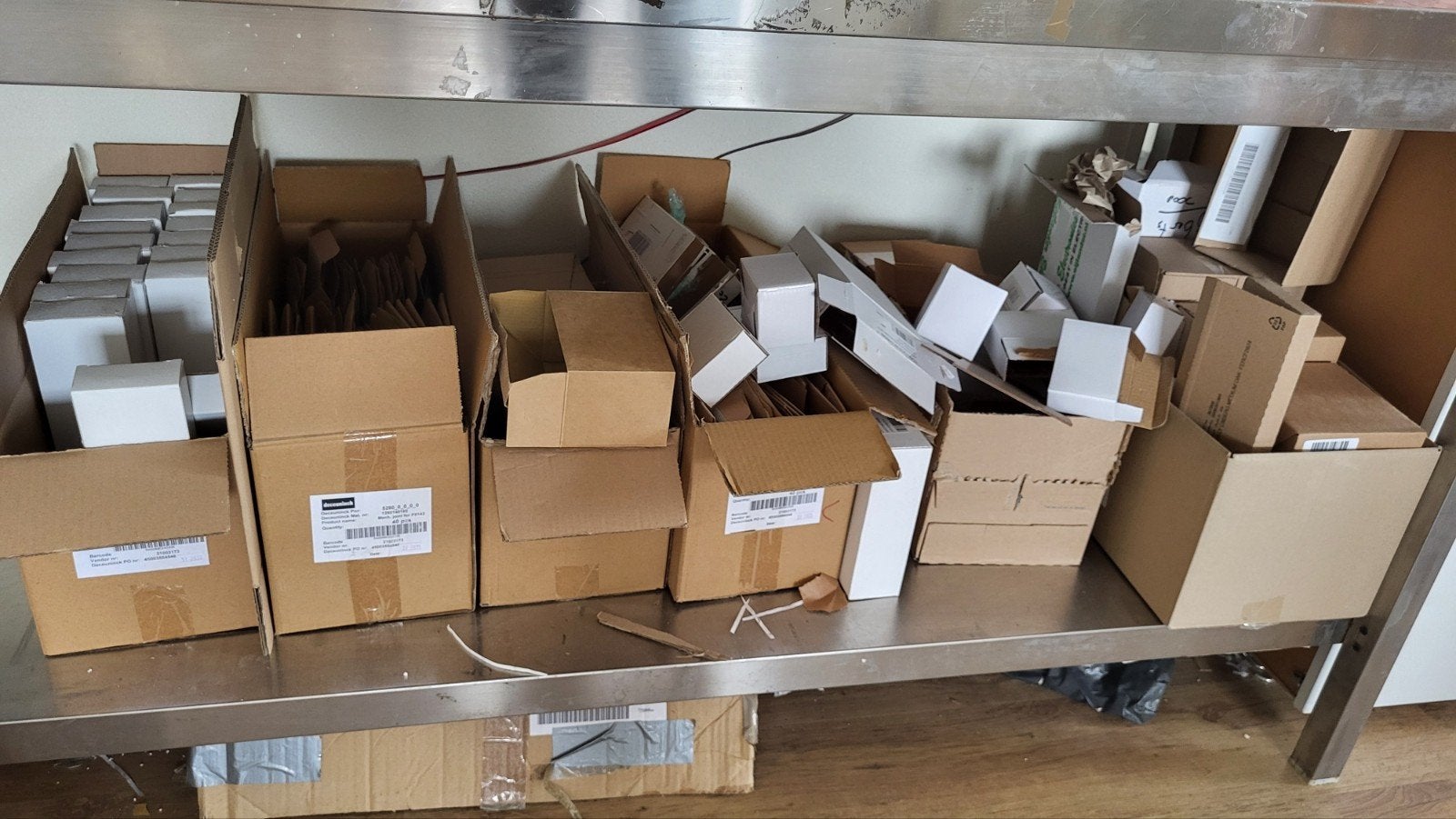 Partij inpakdozen verzenddozen verschillende grotes, Doe-het-zelf en Verbouw, Kratten en Dozen, Ophalen, Doos, Minder dan 35 cm