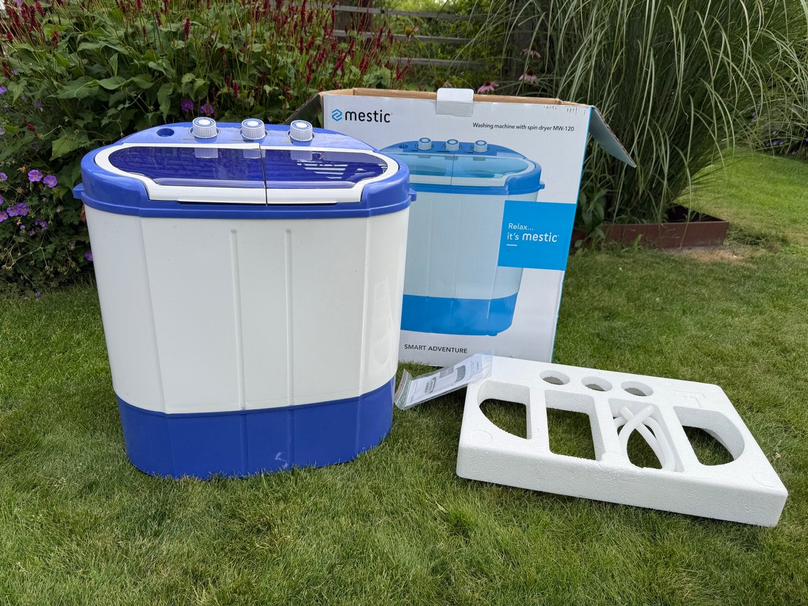 Mestic MW-120 Wasmachine met centrifuge voor camping, Caravans en Kamperen, Ophalen, Zo goed als nieuw