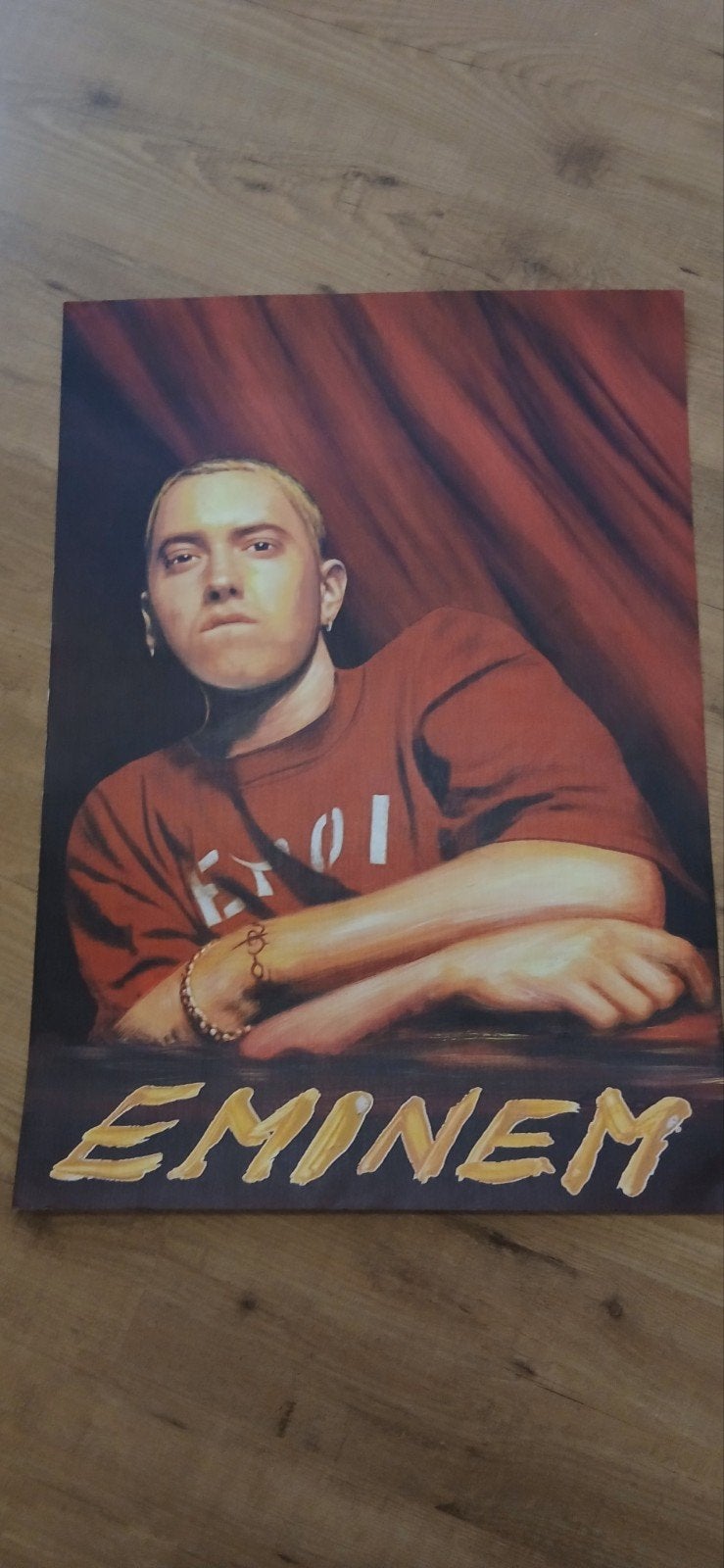 Eminem poster, Verzamelen, Ophalen, Deurposter of groter, Muziek, Rechthoekig Staand