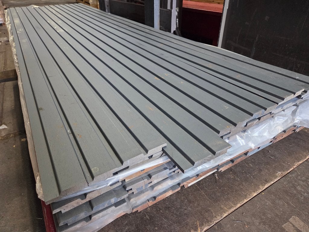 2e keus partij Thermo Frake gevelbekleding - 21.50m2, Tuin en Terras, Ophalen of Verzenden, 250 cm of meer, Planken, Hardhout