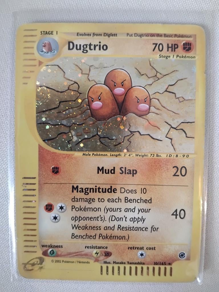 Dugtrio skyridge Pokémon Kaart 10/165 W -  Holo, Ophalen of Verzenden, Zo goed als nieuw, Losse kaart, Foil