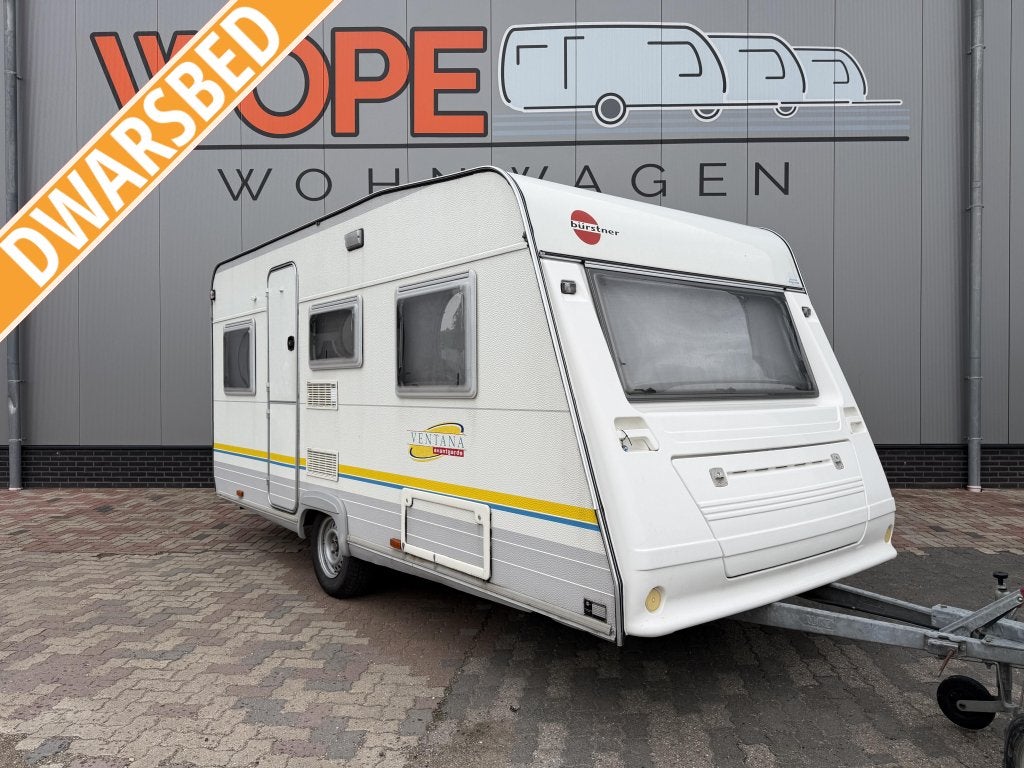 Bürstner Ventana Avantgarde 435 TK MET TENT, Caravans en Kamperen, Bedrijf, Treinzit, Bürstner, Tot en met 4