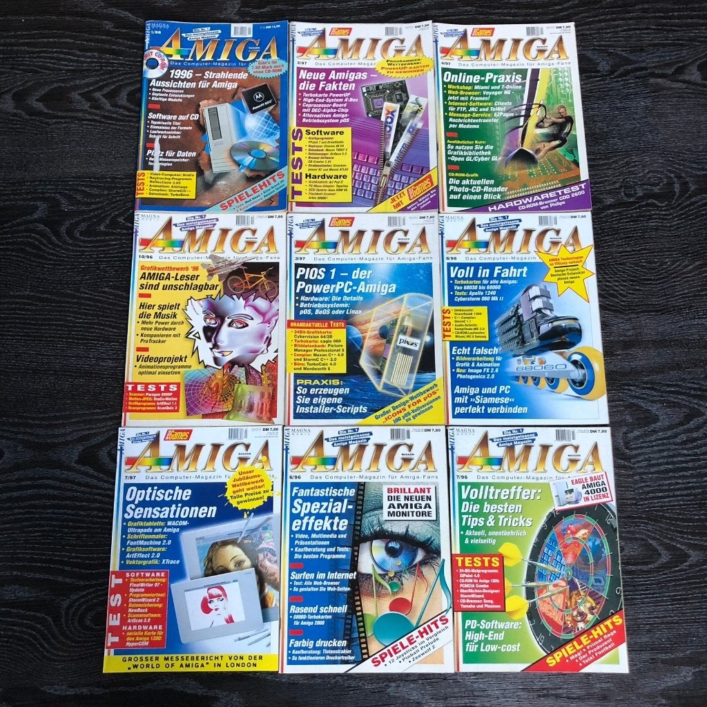 Partij Vintage Amiga Games Magazines Deutsch, Computers en Software, Vintage Computers, Ophalen of Verzenden, Commodore Amiga