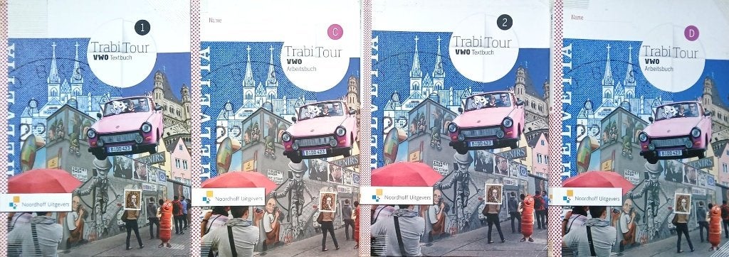 TRABITOUR 3e editie VWO DUITS Tekstboek 1+2 + Werkboek C+D, Gelezen, VWO, Duits, Ophalen of Verzenden
