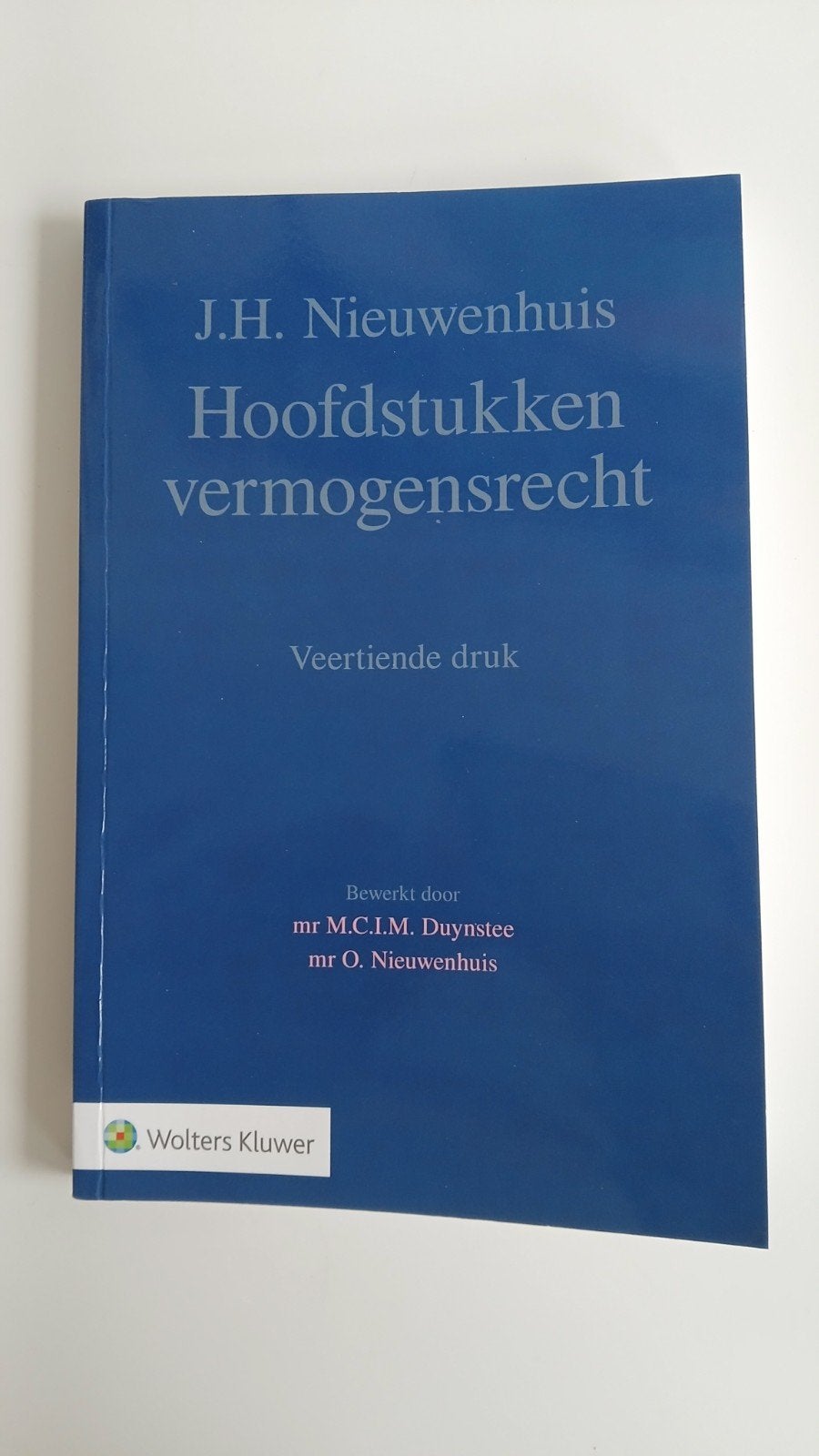 Hoofdstukken vermogensrecht 14de druk Rechtsgeleerdheid, Boeken, Studieboeken en Cursussen, Ophalen of Verzenden, J.H. Nieuwenhuis