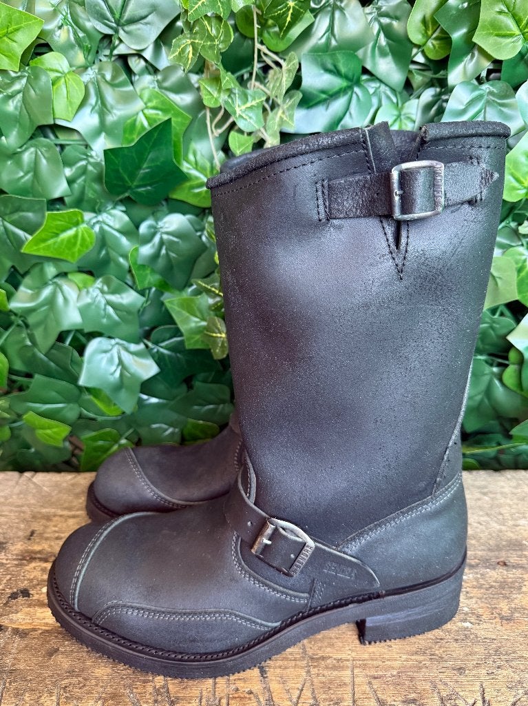 Nieuwe prachtige vintage biker boots van sendra maat 46, Sendra, Zwart, Boots, Nieuw